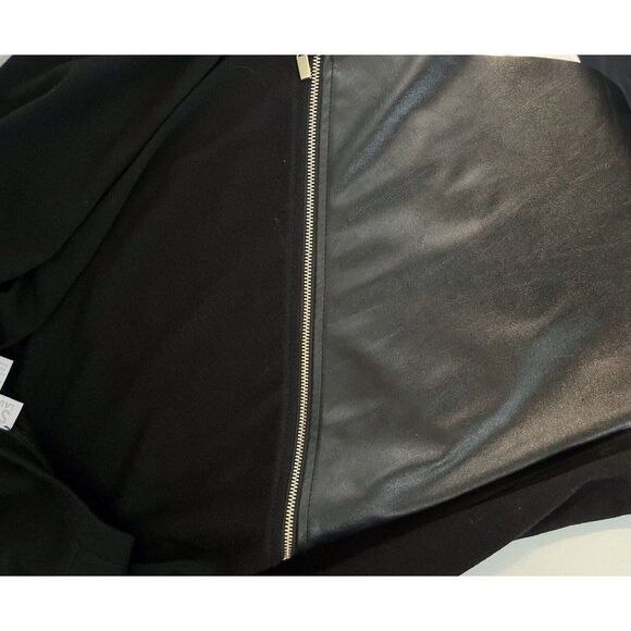 SCAPA Lauren Perre Small Womens Black Long Sleeve Top Gold Zipper - Picture 7 of 9